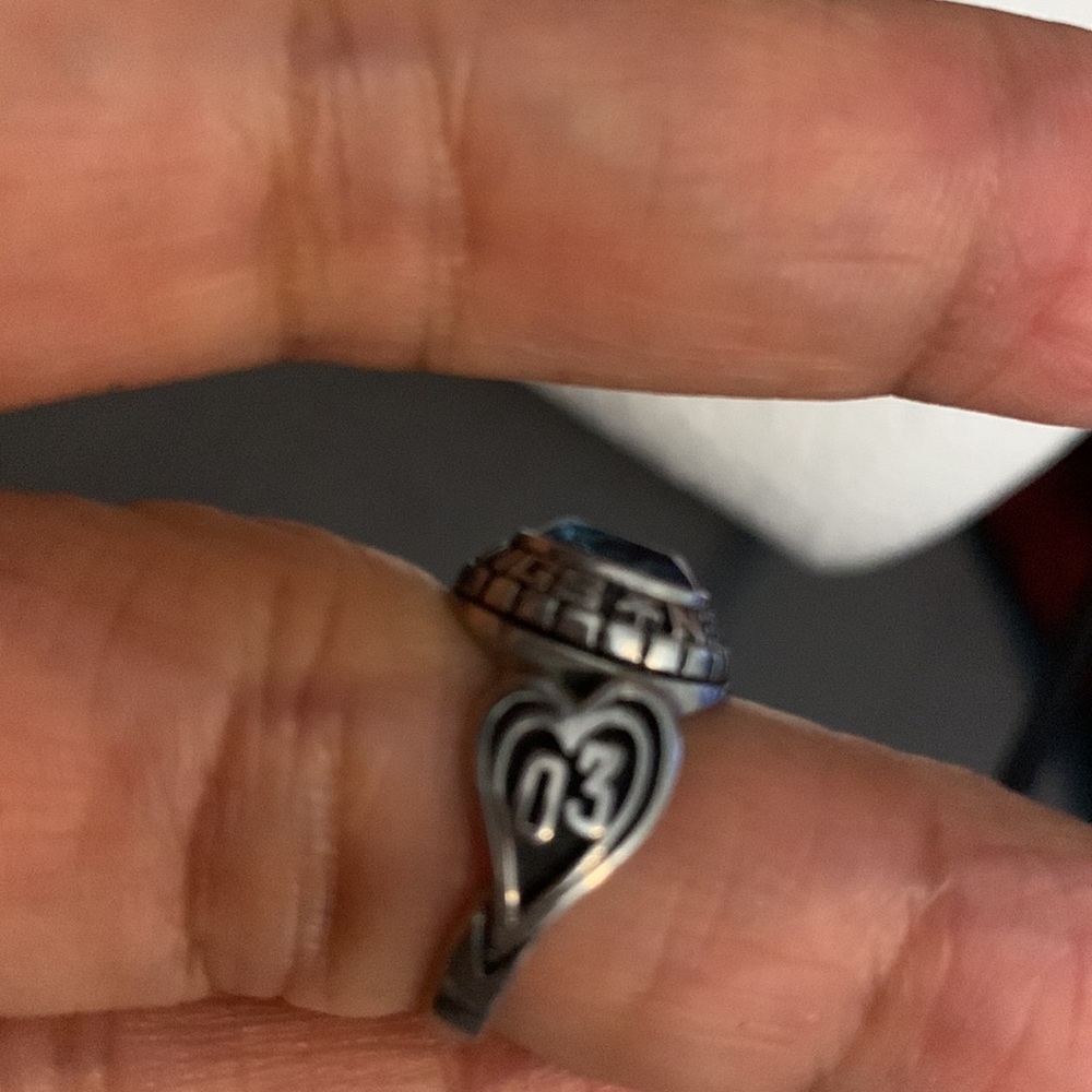 Sterling Silver School Ring - image 3